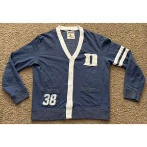 College Vault Duke University Cardigan Sweater Men's Size L Retro #38